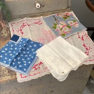 Four(4) vintage hankies